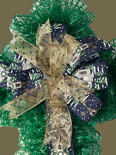 Load image into Gallery viewer, Cross Christmas Wreath Christmas Religious Decor