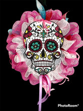 Load image into Gallery viewer, Dia De Los Muerte Skull Wreath
