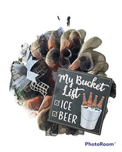 Load image into Gallery viewer, My Bucket List Ice Beer Wreath