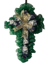 Load image into Gallery viewer, Cross Christmas Wreath Christmas Religious Decor