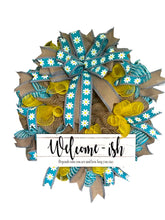 Load image into Gallery viewer, Welcome-ish Daisy Wreath Home Decor Everyday Wreath