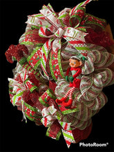 Load image into Gallery viewer, Elf Christmas Wreath