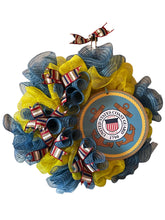 Load image into Gallery viewer, US Coast Guard Wreath Military Wreath Patriotic