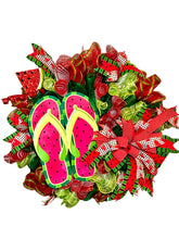 Load image into Gallery viewer, Watermelon Flip Flop Wreath
