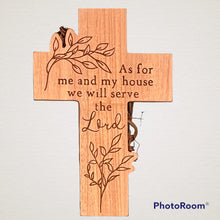 Load image into Gallery viewer, Easter Lily and Cross Grapevine Wreath, Religious Decor