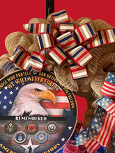 Load image into Gallery viewer, American Warriors Wreath, Military Wreath, Patriotic