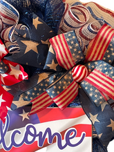 Load image into Gallery viewer, Patriotic Welcome Wreath
