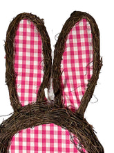 Load image into Gallery viewer, Easter Bunny Fabric and Grapevine Wreath Easter Decor
