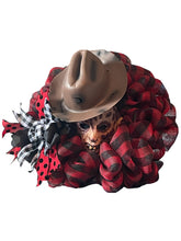 Load image into Gallery viewer, Krueger Mask Halloween Wreath