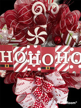 Load image into Gallery viewer, Ho Ho Ho Candy Christmas Wreath