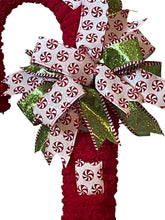 Load image into Gallery viewer, Peppermint Theme Candy Cane Wreath