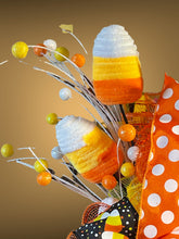 Load image into Gallery viewer, Halloween Candy Corn Wreath