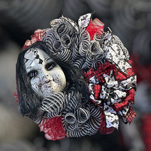 Load image into Gallery viewer, Terror Tot Mask Halloween Wreath