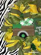Load image into Gallery viewer, Happy St. Patrick’s Day Wreath