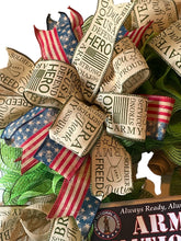 Load image into Gallery viewer, Army National Guard Wreath Military Wreath Patriotic
