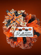 Load image into Gallery viewer, Happy Halloween Wreath