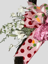 Load image into Gallery viewer, Easter Bunny Fabric and Grapevine Wreath Easter Decor