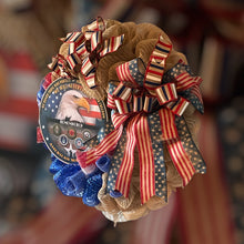 Load image into Gallery viewer, American Warriors Wreath, Military Wreath, Patriotic