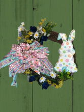 Load image into Gallery viewer, Easter Bunny Grapevine Wreath, Easter Decor