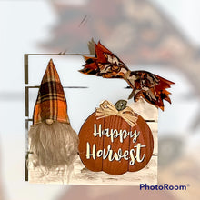 Load image into Gallery viewer, Happy Harvest Gnome Wall Sign