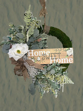 Load image into Gallery viewer, Home Sweet Home Magnolia Moss Wreath Welcome Wreath EverydayWreath