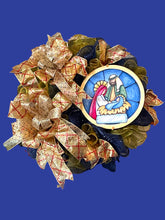 Load image into Gallery viewer, Baby Jesus Christmas Wreath Religious Christmas Decor