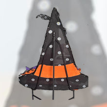 Load image into Gallery viewer, Halloween Vine/Fabric Witch Wreath