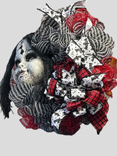 Load image into Gallery viewer, Terror Tot Mask Halloween Wreath