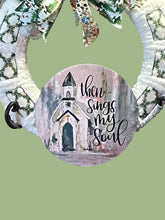 Load image into Gallery viewer, Christmas Wreath “Then Sings My Soul” Christmas Decor