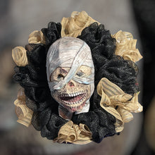 Load image into Gallery viewer, Mummy Mask Halloween Wreath