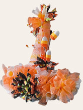 Load image into Gallery viewer, Candy Corn Witch Hat Wreath Halloween Decor