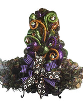 Load image into Gallery viewer, Halloween Spooky Eyes Witch Hat Wreath