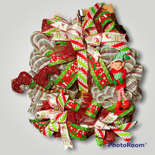 Load image into Gallery viewer, Elf Christmas Wreath