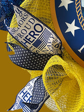 Load image into Gallery viewer, Navy Wreath, Military Wreath, Patriotic