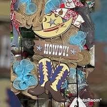Load image into Gallery viewer, Cowboy Wreath, Rodeo Wreath