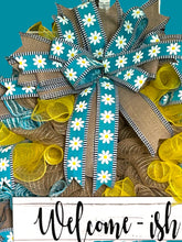Load image into Gallery viewer, Welcome-ish Daisy Wreath Home Decor Everyday Wreath