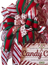 Load image into Gallery viewer, Candy Cane Wreath