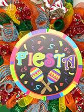 Load image into Gallery viewer, Fiesta Deco Mesh Wreath Fiesta Decor