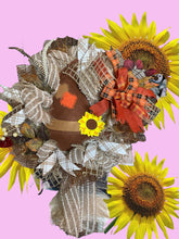Load image into Gallery viewer, Scarecrow Hat Fall Wreath