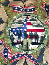 Load image into Gallery viewer, Military Patriotic Wreath Patriotic Military Gift