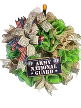 Load image into Gallery viewer, Army National Guard Wreath Military Wreath Patriotic