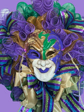 Load image into Gallery viewer, Mardi Gras Wreath, Mardi Gras Decor, Fat Tuesday