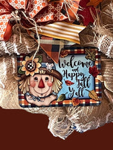 Load image into Gallery viewer, Welcome and Happy Fall Y’all Wreath