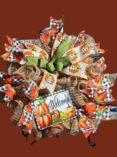 Load image into Gallery viewer, Fall Welcome Wreath