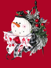 Load image into Gallery viewer, Snowman Wreath Winter Wreath Christmas Decor