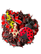 Load image into Gallery viewer, Ladybug Wreath