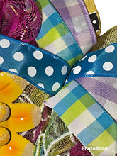 Load image into Gallery viewer, Colorful Welcome Bouquet Wreath Spring Wreath Summer Wreath