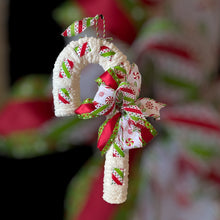 Load image into Gallery viewer, Candy Cane Christmas Wreath-Door Hanger