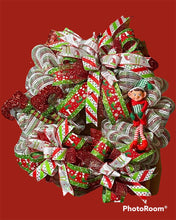 Load image into Gallery viewer, Elf Christmas Wreath