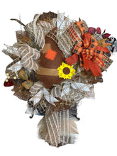 Load image into Gallery viewer, Scarecrow Hat Fall Wreath